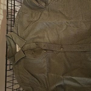 Good fellow Men's green shirt Sleeve Button Up